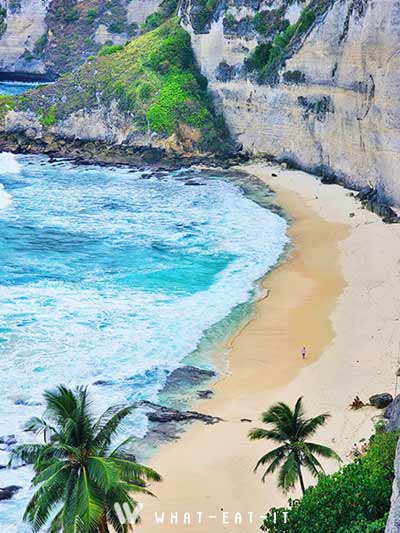 diamond beach bali indonesia